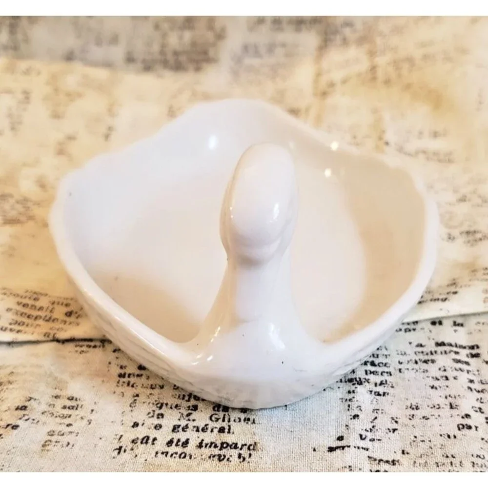 Whimsical, Elegant, Timeless -  Vintage Ben Rickert White Swan Soap Dish
